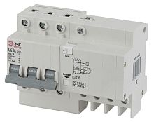 Выключатель автоматический дифференциального тока 3P+N 32А 30мА тип AC SIMPLE-mod-38 х-ка | Код. Б0039296 | ЭРА